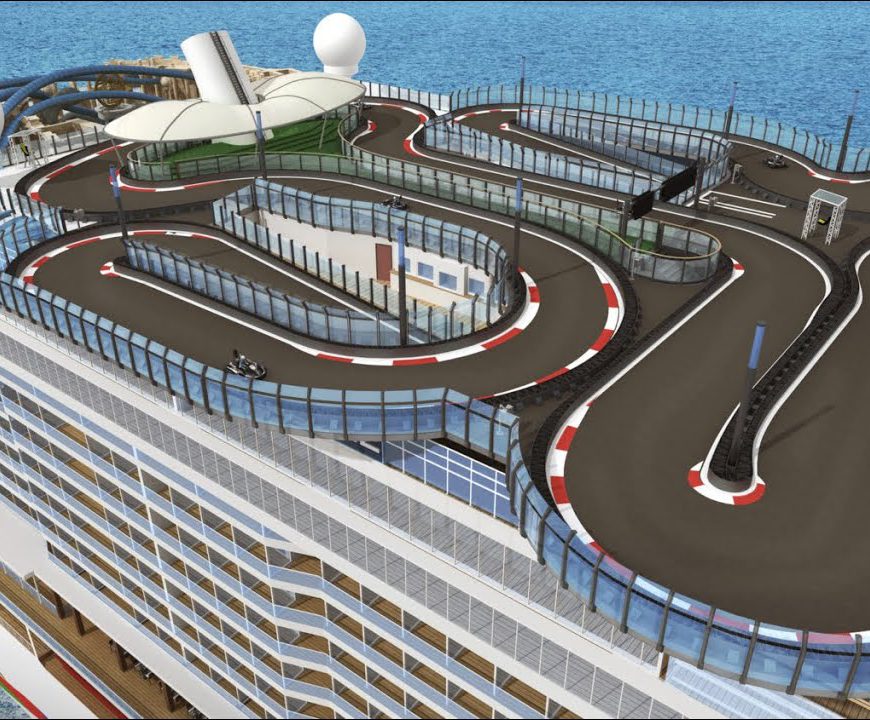 Go kart on Norwegian Cruise Line's Encore