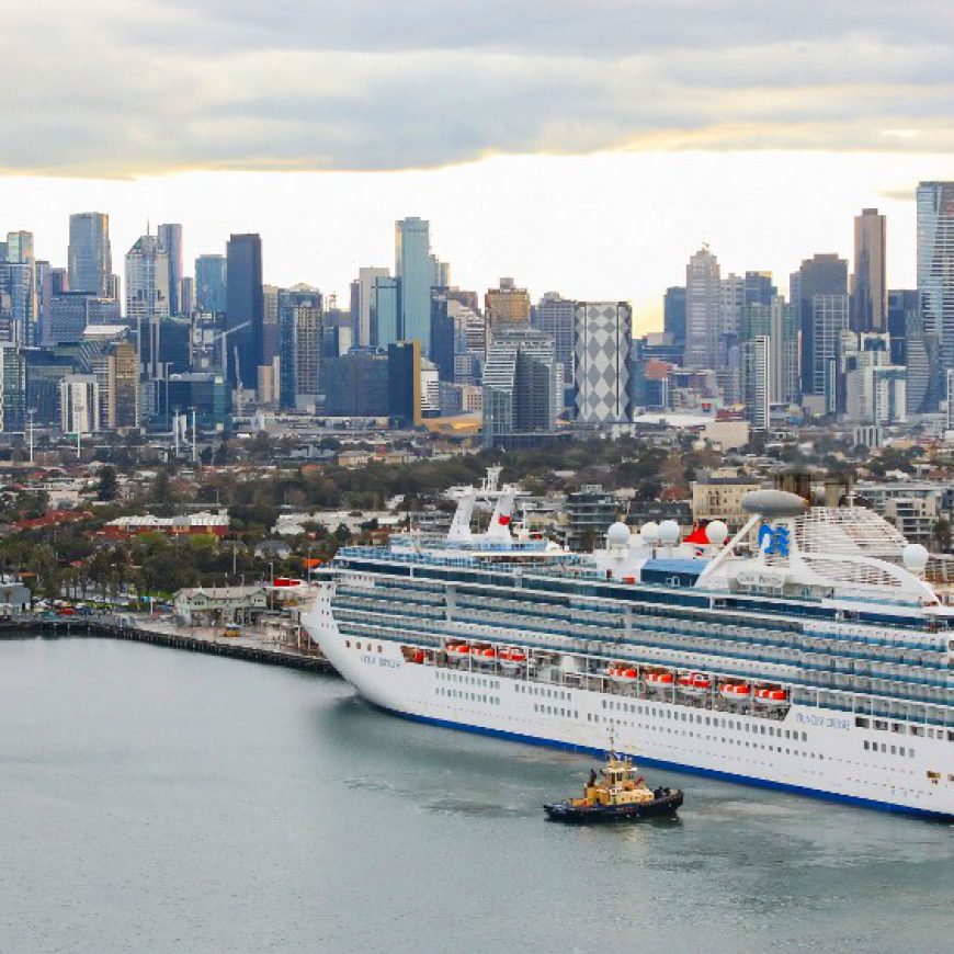 Coral Princess in docked in Port Melbourne
