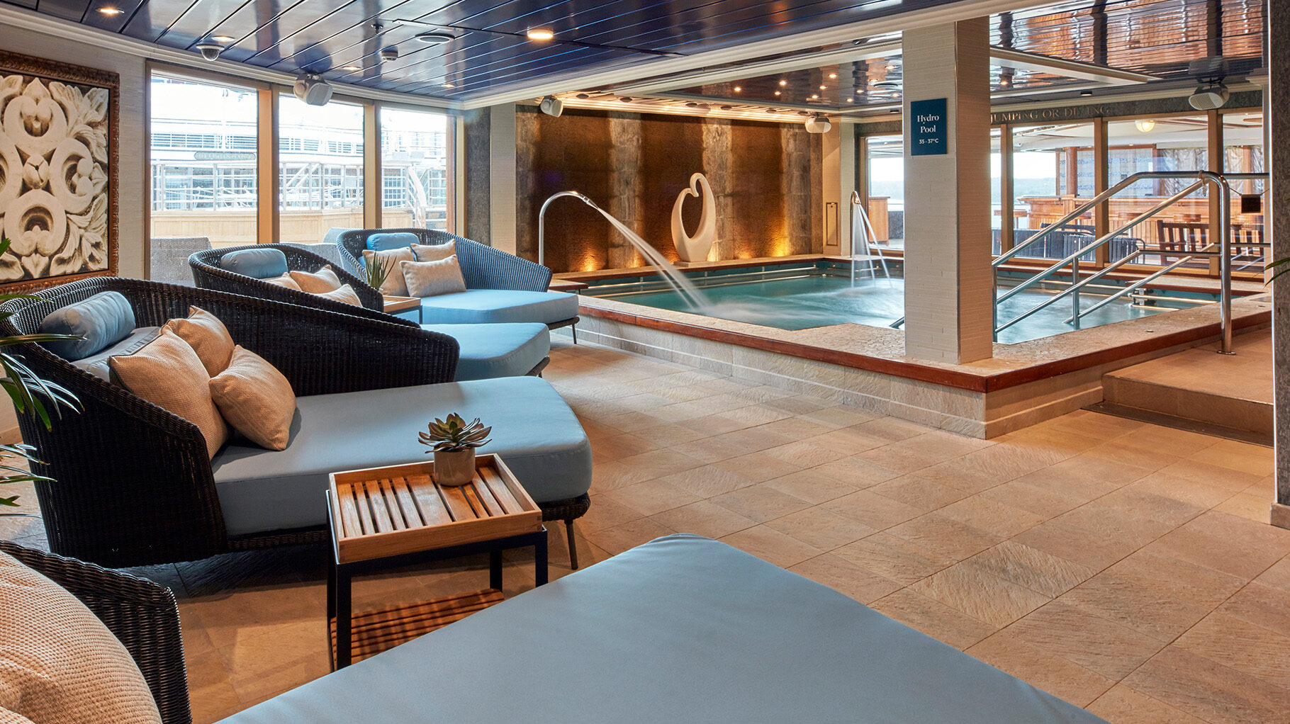 The award-winning spa onboard Cunard