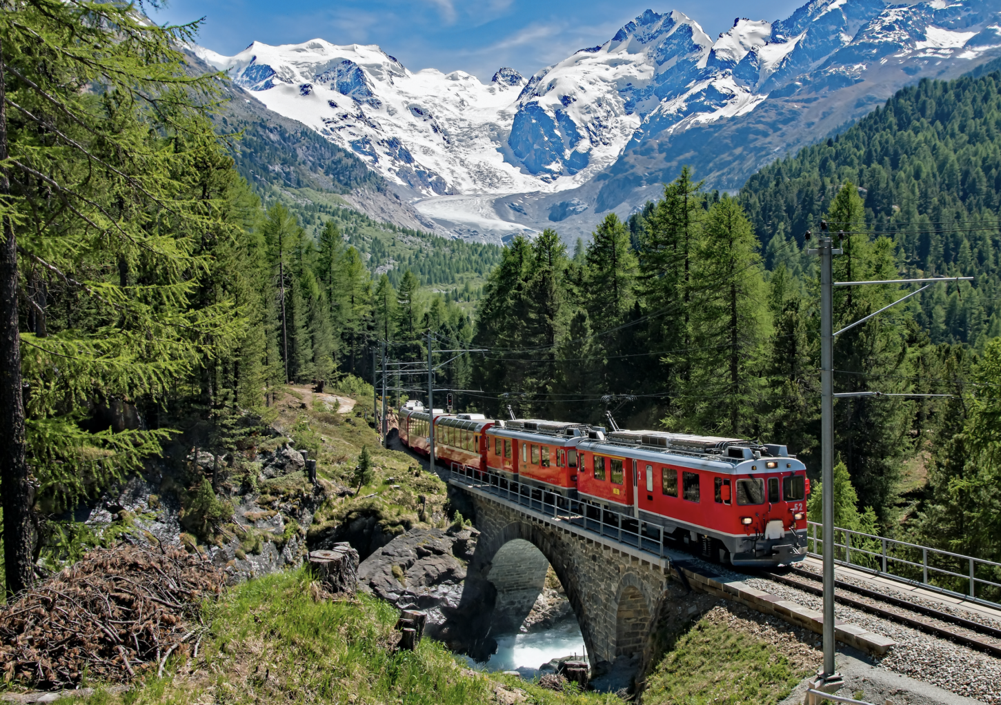 A train trip experience through the Alps is one of those things considered as luxury in Europe. 