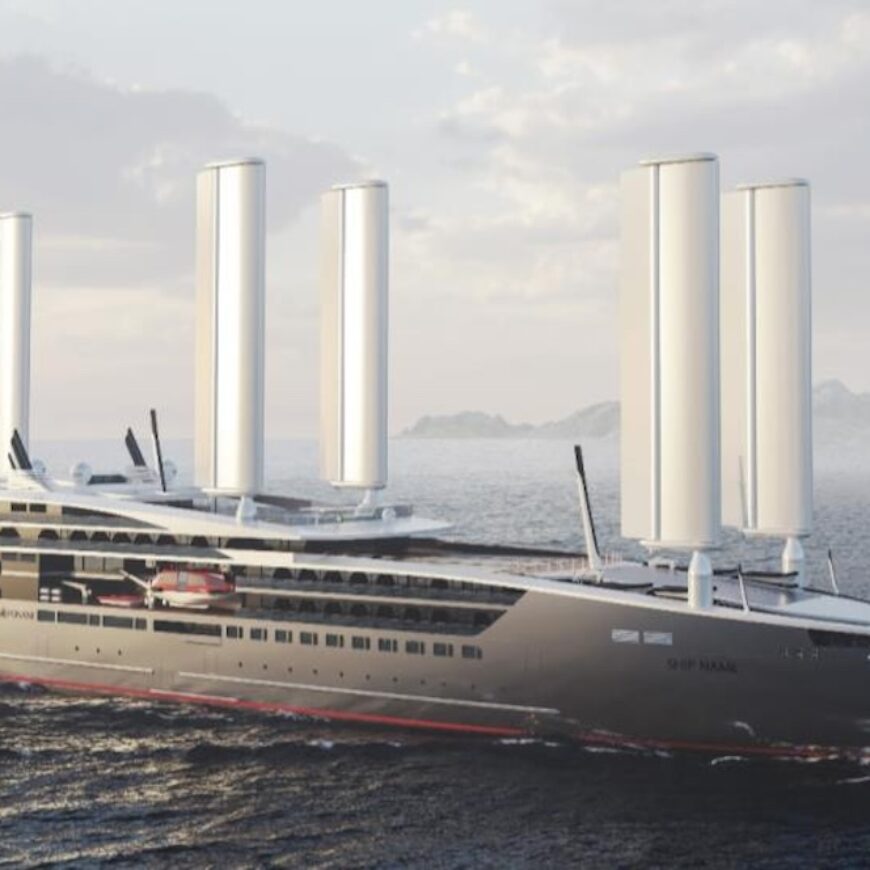Ponant's carbon neutral concept ship.
