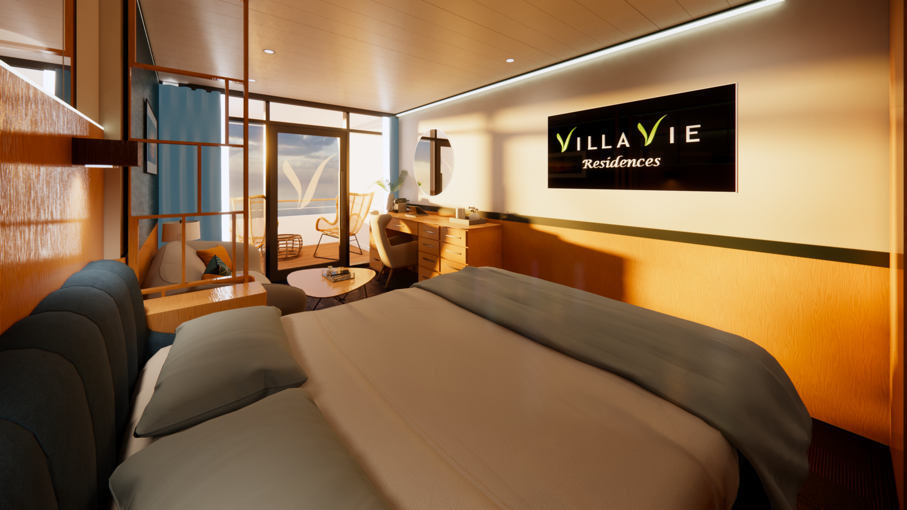 a Balcony Villa on Villa Vie Odyssey 15-year cruise