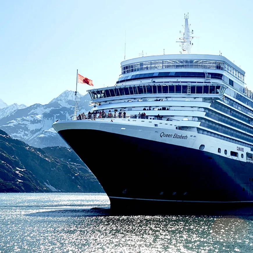 Queen Elizabeth, a vessel of Cunard Line that offers itineraries from Australia.