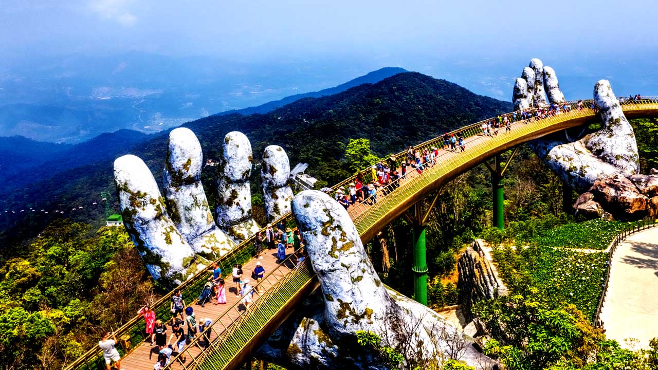 The Golden Bridge in Da Nang, Vietnam is one of the must-visit places in Asia. 