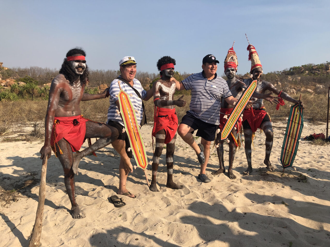 Guests of Seabourn with the Wunambal Gaambera Traditional Owners